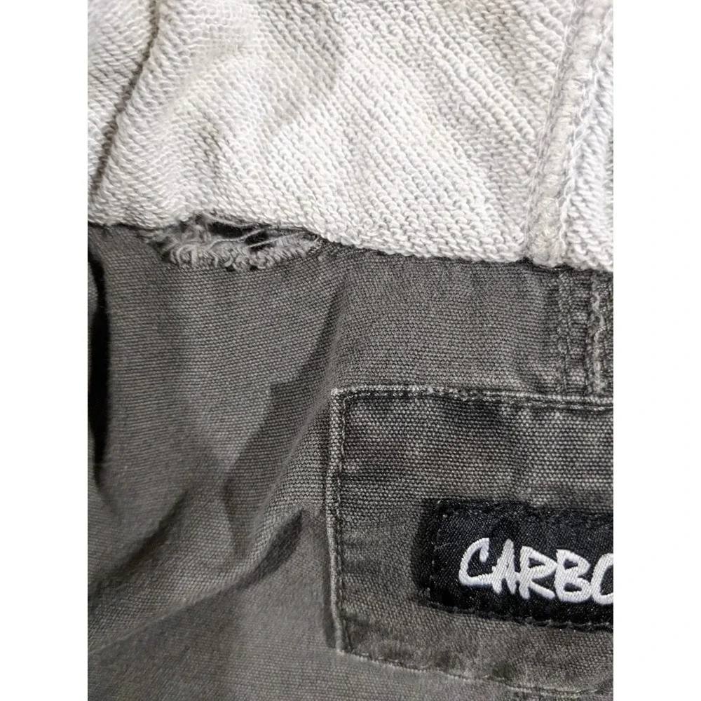 Carbon Full Zip Up Camo With Hood Men's Medium Camouflage Jacket Hoodie Y2K